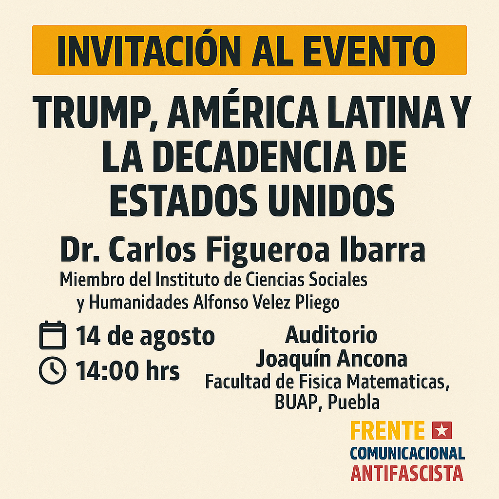 Evento: Trump, América latina y la decadencia de estados&nbsp;unidos.
